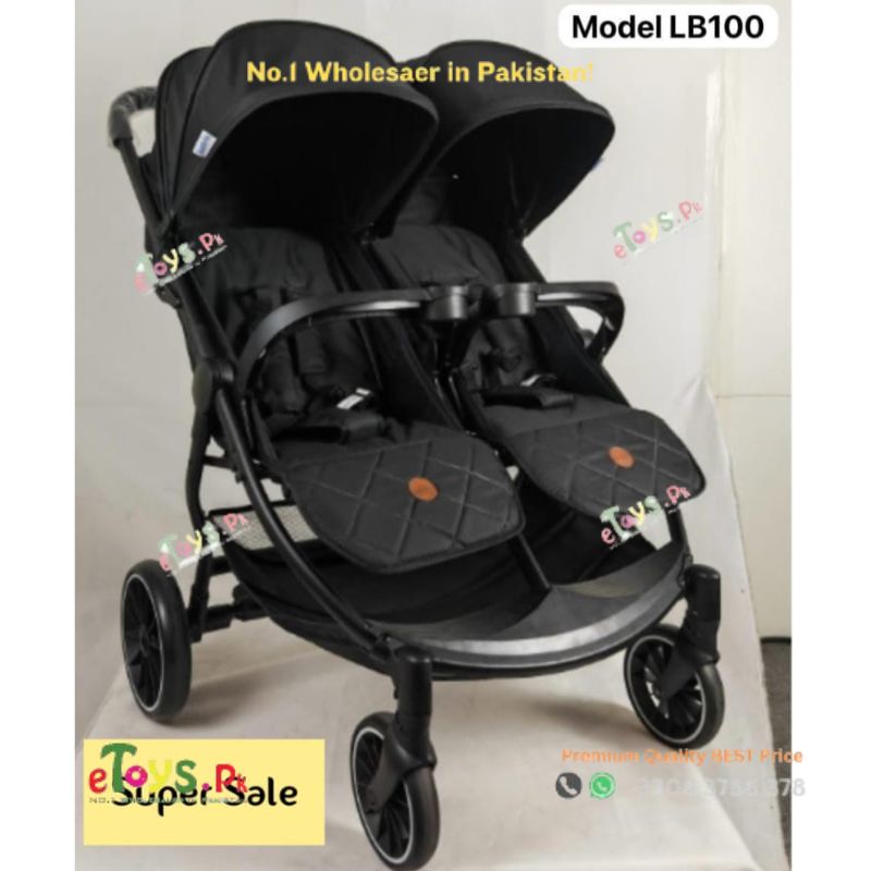 double stroller in pakistan Double Baby Stroller in Pakistan – eToys Pk