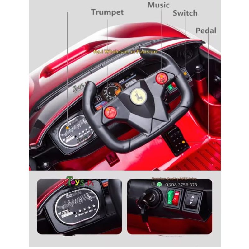 Luxury ferrari kids car Big Size for sale