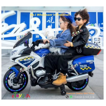 2 Seater Kids Police Bike