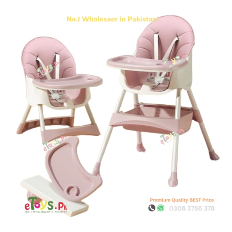 Baby High Chair with Adjustable Legs