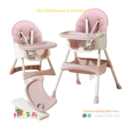 Baby High Chair with Adjustable Legs