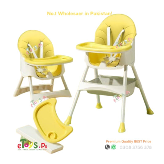 Baby High Chair with Adjustable Legs
