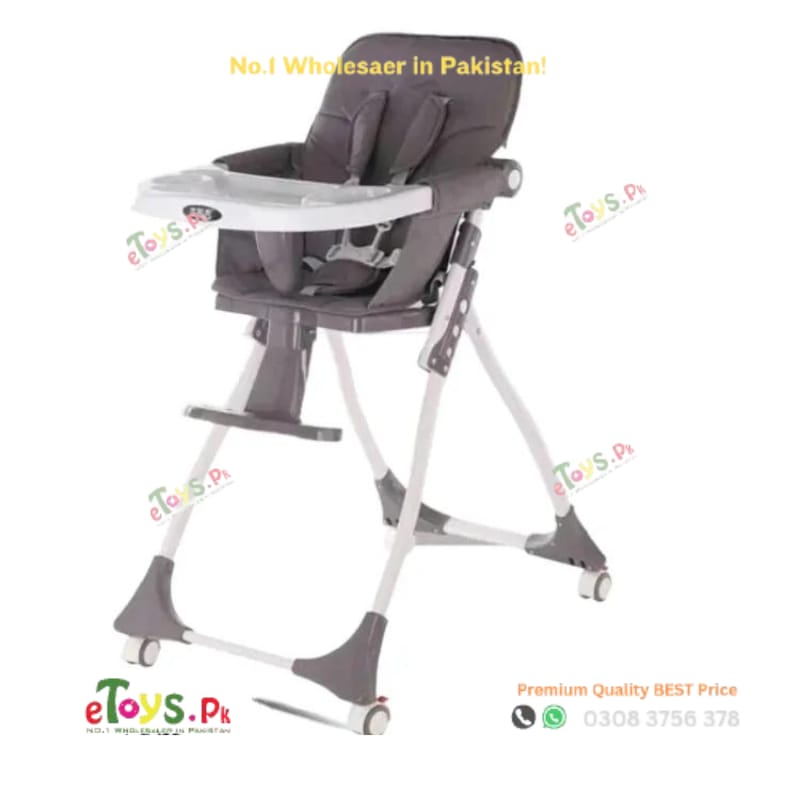 Baby High Chair with Wheels