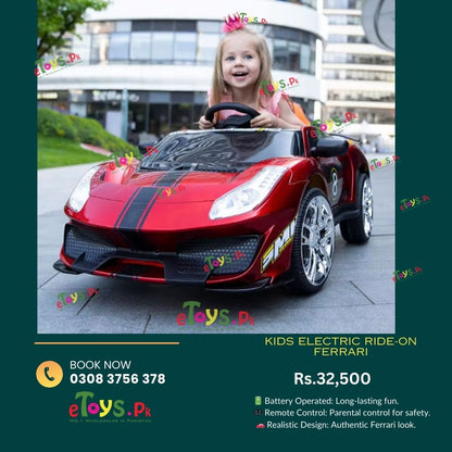 Ferrari Ride on Car with Parental Remote Control