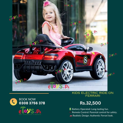 Ferrari Ride on Car with Parental Remote Control