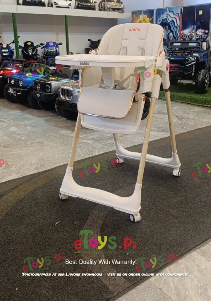 Kidilo High Chair – Adjustable, Foldable with 5-Point Safety Harness