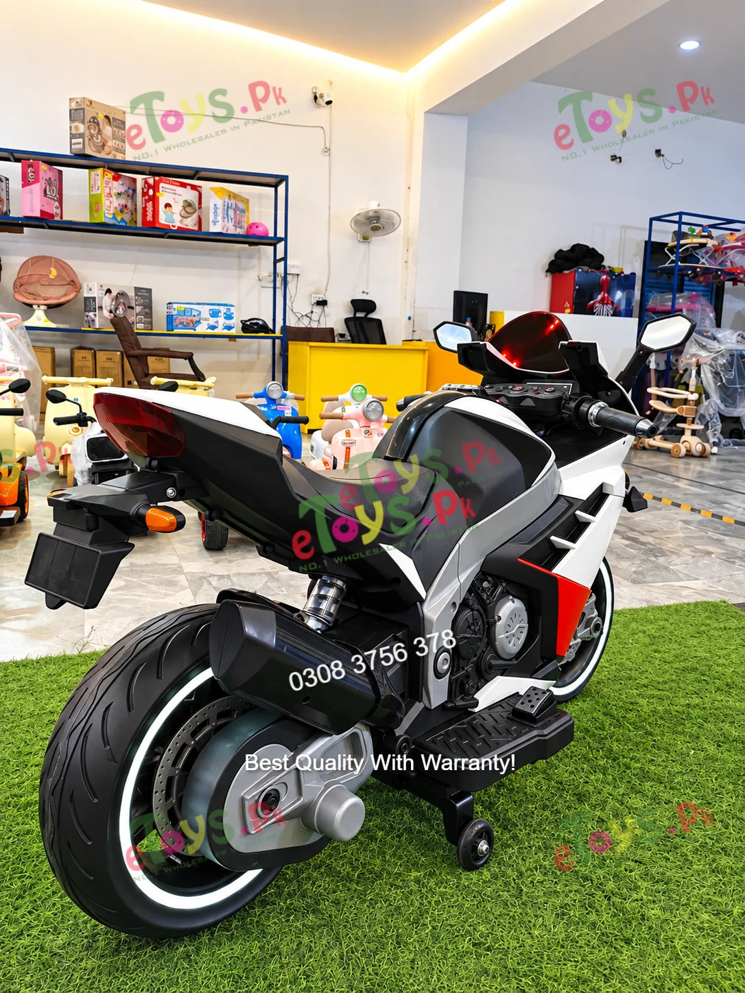 Big size kids electric bike for 10 to 15 years rear view