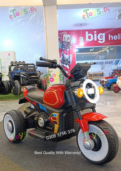 Kids Electric Ride-On Motorcycle Trike with LED Lights | eToys.Pk