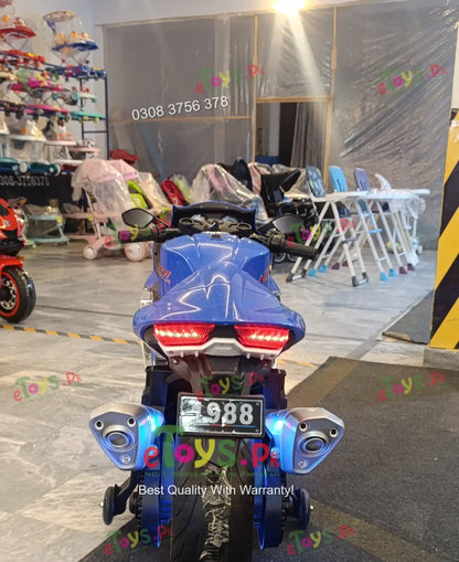 Kids Hayabusa Bike – 12V Electric Motorcycle for Children | Blue