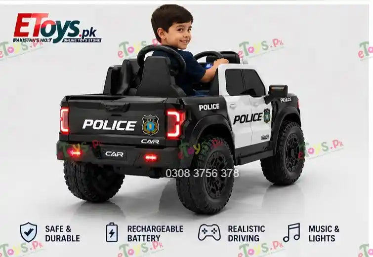 Kids Electric Police Car Pickup Dala