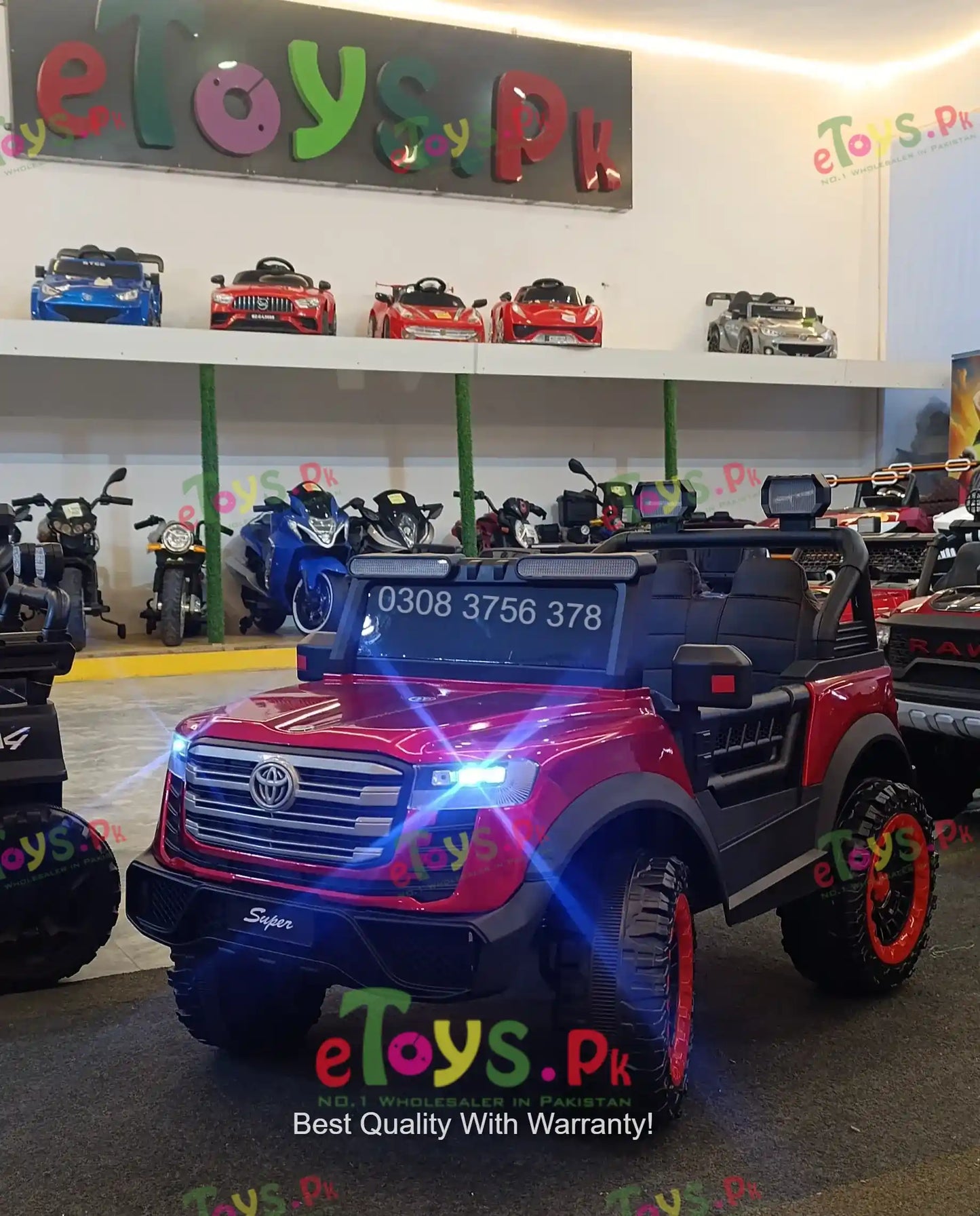 Kids V8 Toyota Style Jeep Price in Pakistan – New Model Luxury Electric Ride for Kids