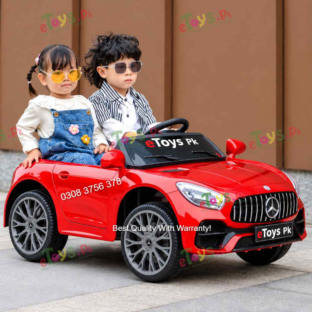 Mercedes style kids electric car in Pakistan front view