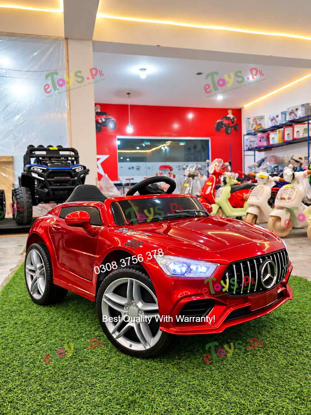 Parental remote control for Mercedes style kids electric car