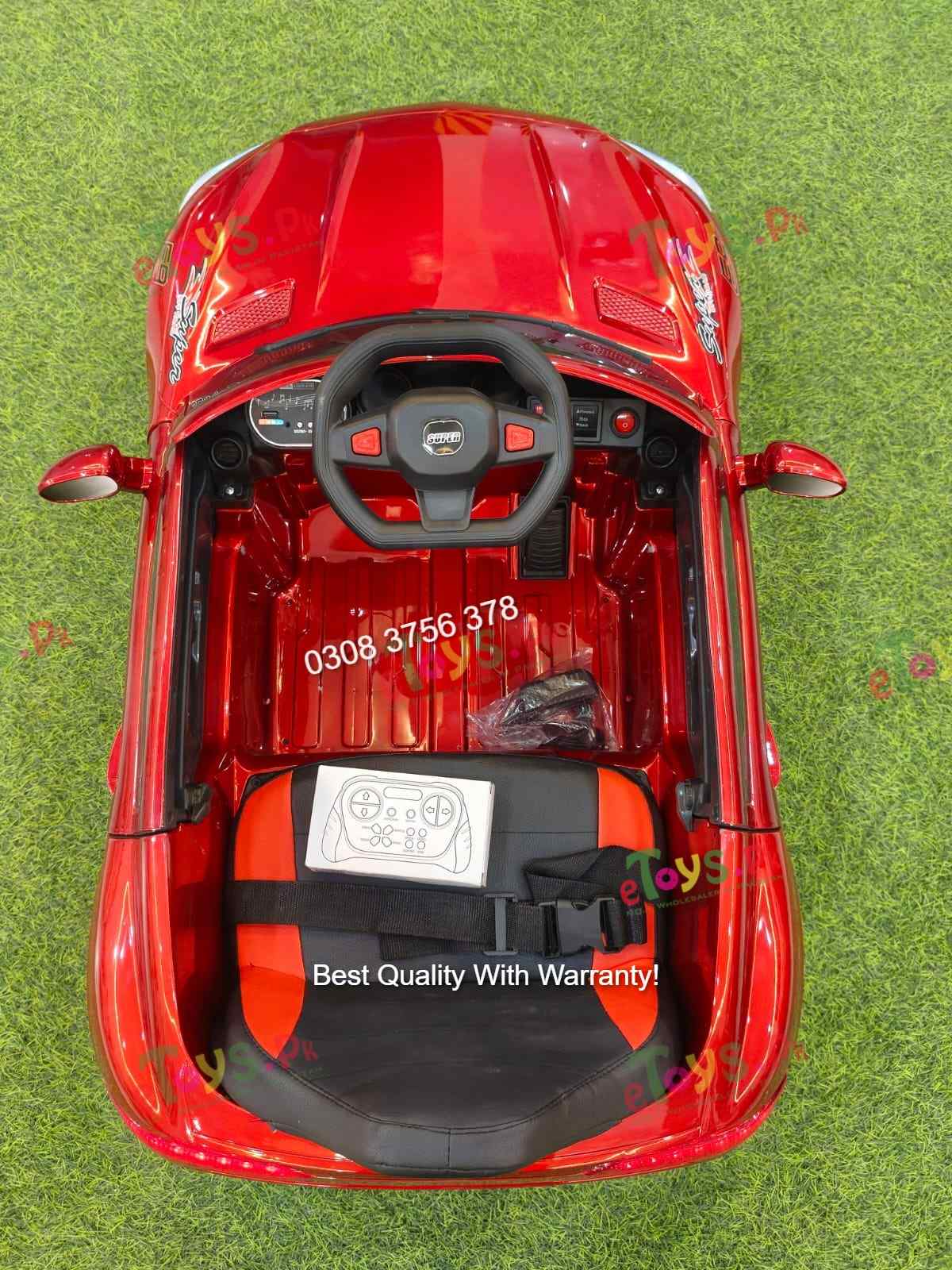 Wide seat of Mercedes style kids electric car for 2 small kids