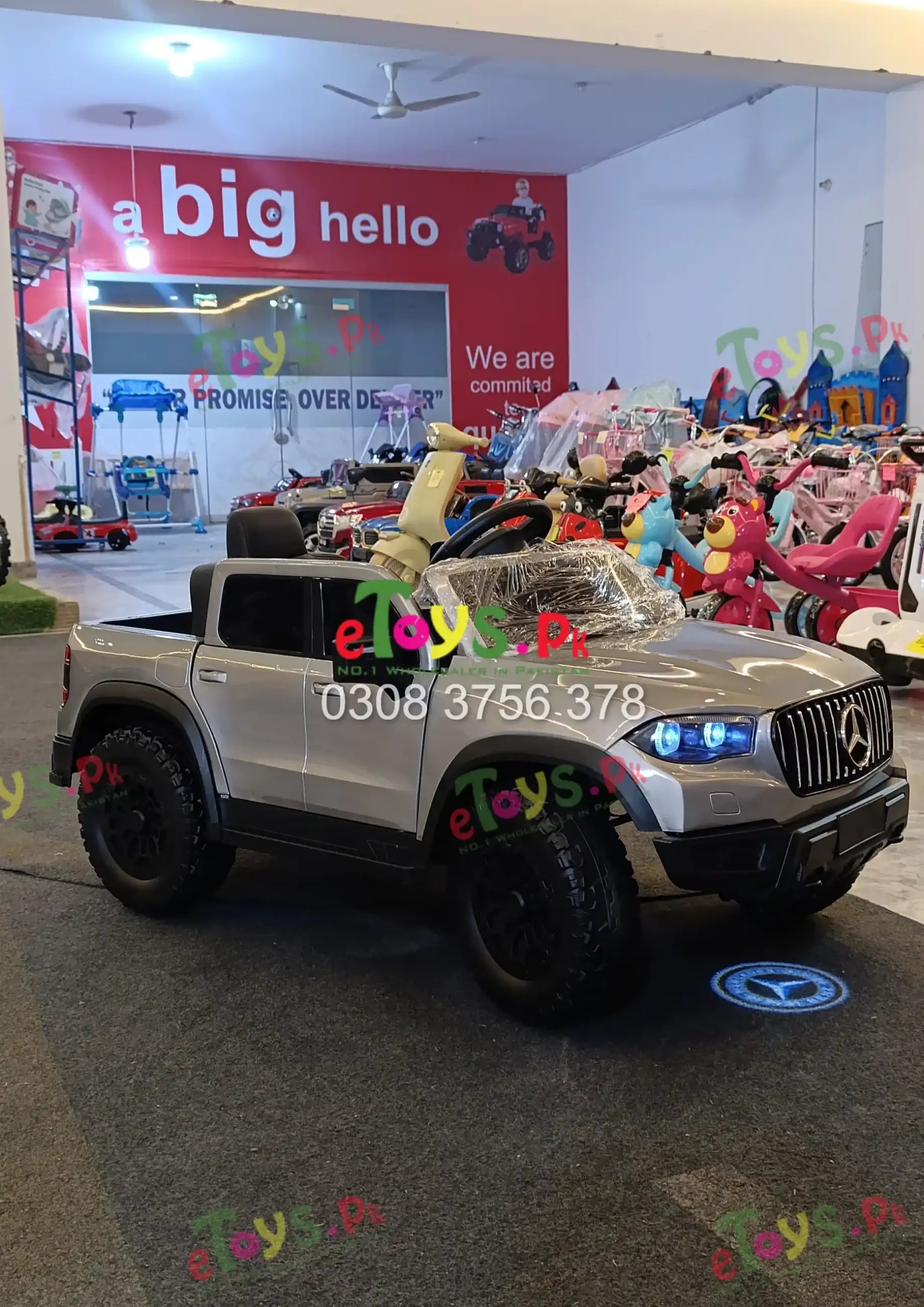 Mercedes Kids Car Dala Pakistan – 12V Pickup Ride On Jeep with Remote