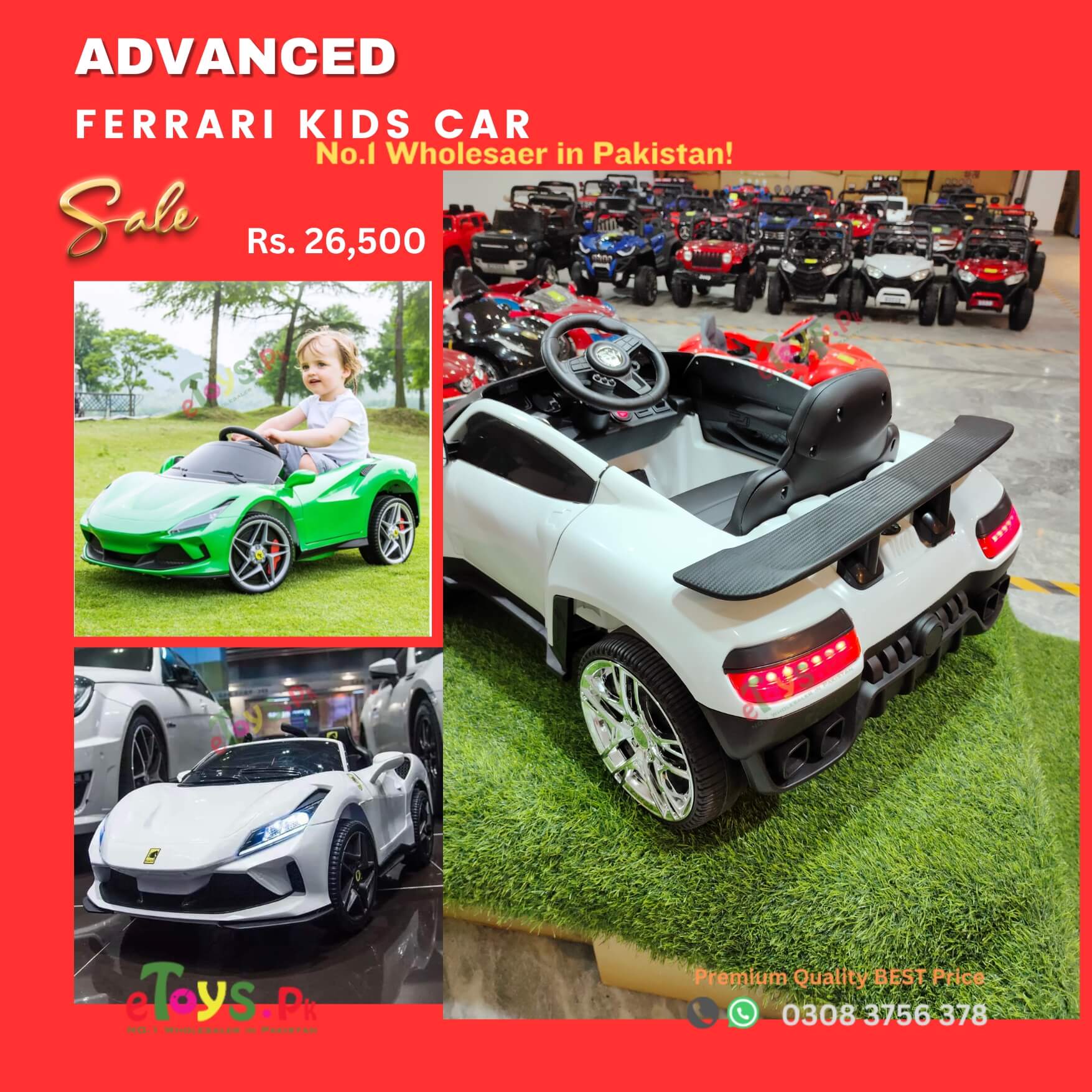 Kids Ferrari Car 5 Kids Ferrari Car - Image 4