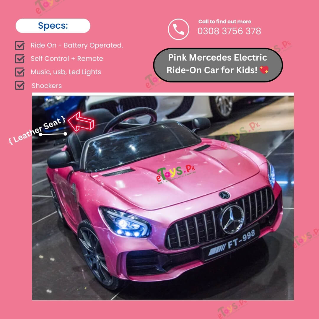 Read more about the article Kids Pink Electric Car | Top Class Mercedes