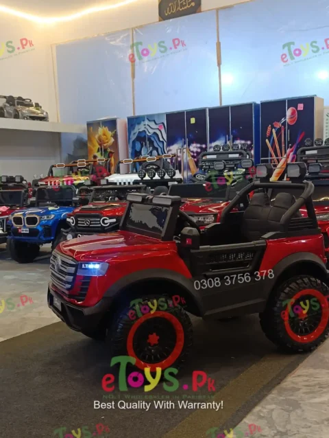 Side view kids electric V8 jeep for kids in Pakistan