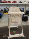 Kidilo High Chair White with Gold Accents Front View