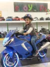 Kids Hayabusa Bike Blue – Front View