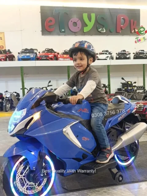Kids Hayabusa Bike Blue – Front View