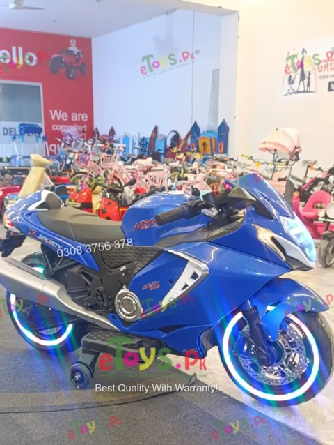 Kids Hayabusa Bike Blue – Side View
