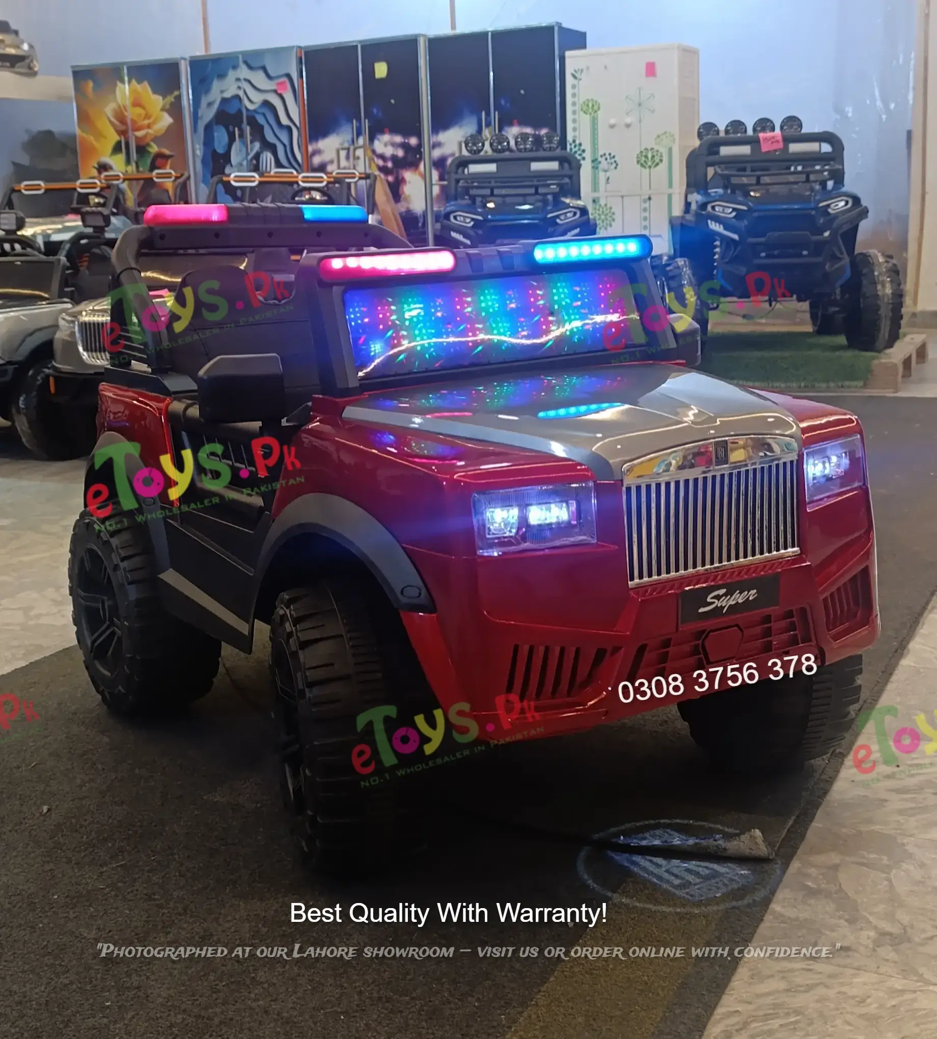 Super Rolls Royce Kids Jeep 4 Super Rolls Royce Kids Jeep Police LED Roof Light